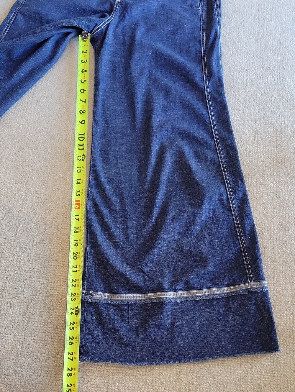 Pilcro by Anthropologie Wide-Leg Jeans in Medium Blue Wrap Belt - Picture 6 of 11